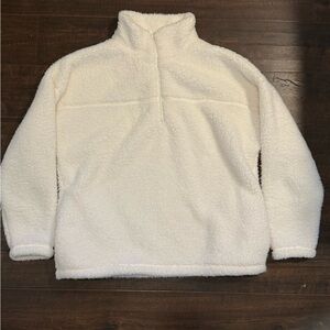 Zenana Fleece 1/3 Zip Pull Over With Pockets
Size XL